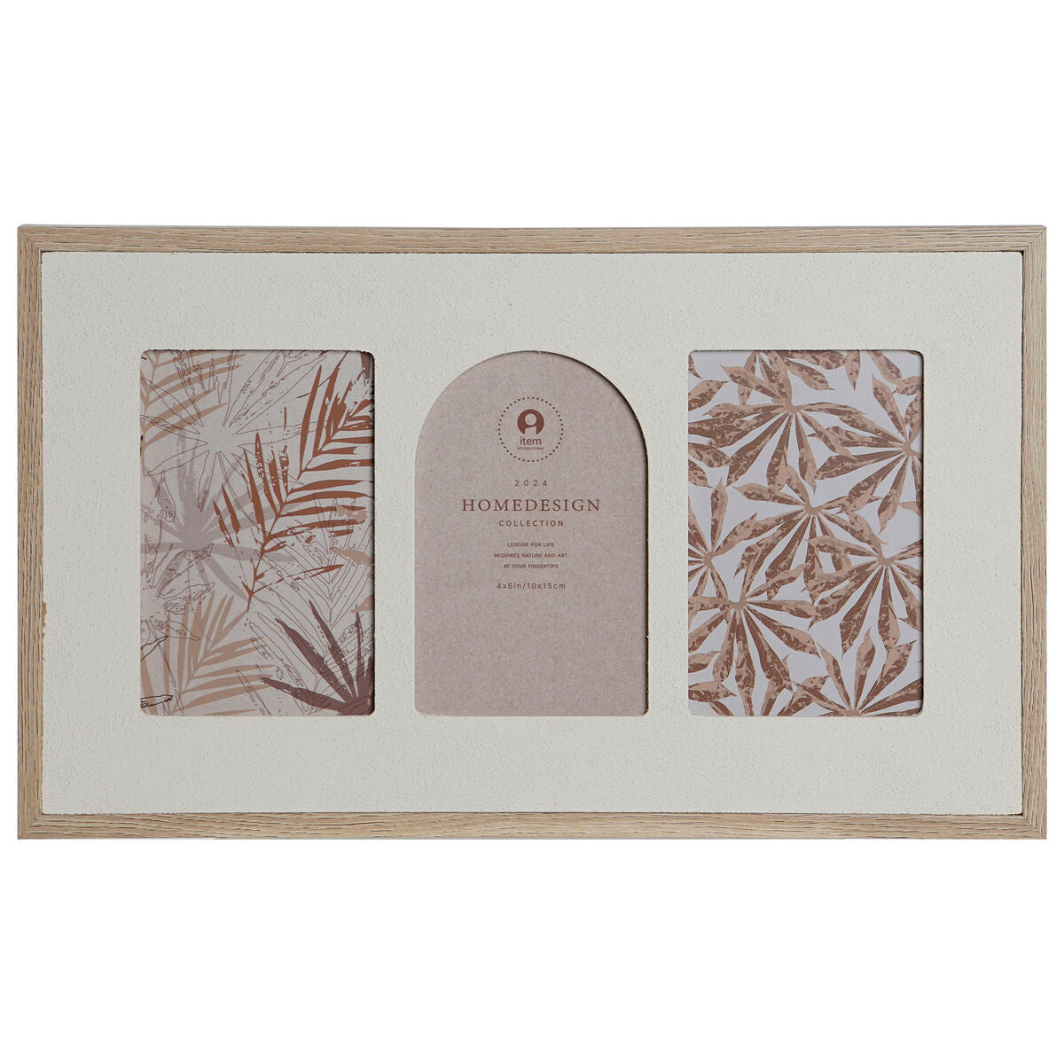 Cadre photo Home ESPRIT Beige Cristal MDF Bois Scandinave 39 X 2 X 24 cm