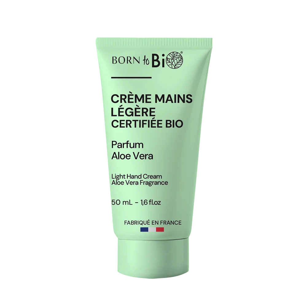 Crème Mains Légère Aloé Vera - Certifiée Bio
