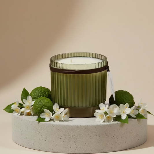 Iris Flute Geurkaars Jasmijn & Bergamot (500ml)