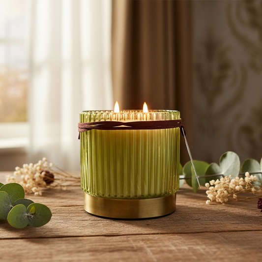 Iris Flute Geurkaars Jasmijn & Bergamot (500ml)