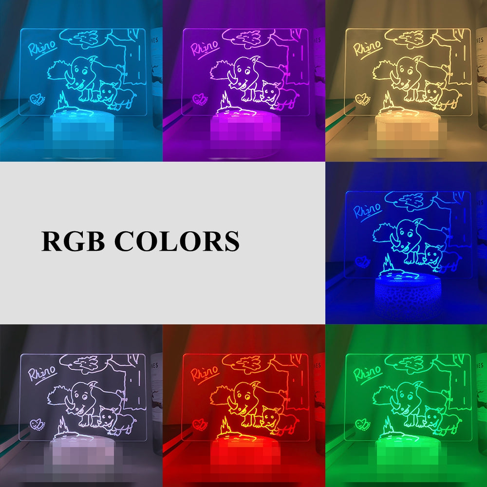 Houten Tafellamp met Berichtenbord – Sfeerverlichting voor Slaapkamer