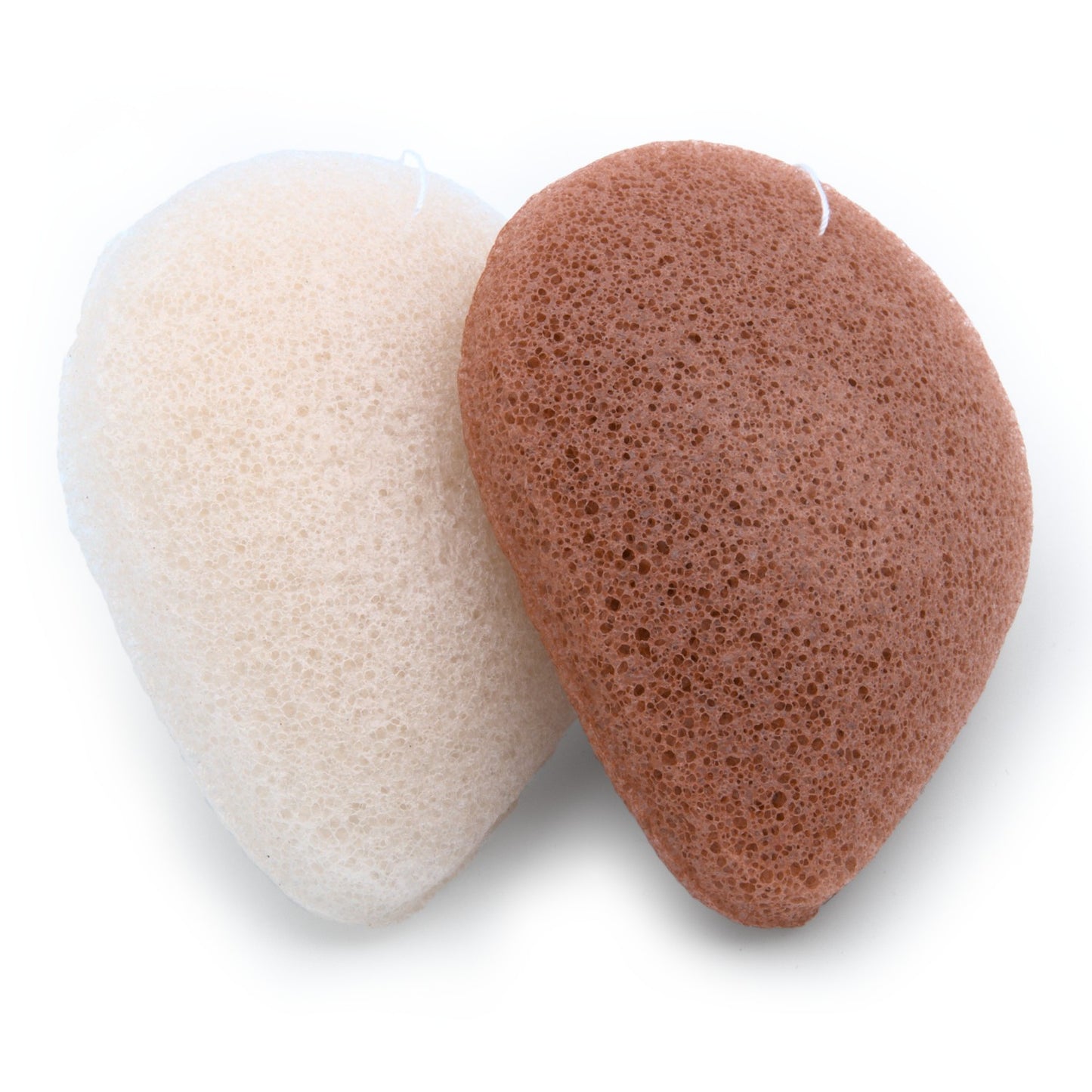 Natural Konjac facial sponges - For irritated skin - Vegan (2 sponges in 1 box)