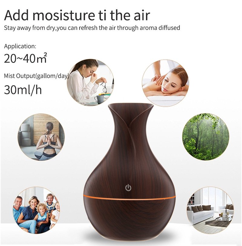 LED Ultrasone Aromatherapie Diffuser – 130ml