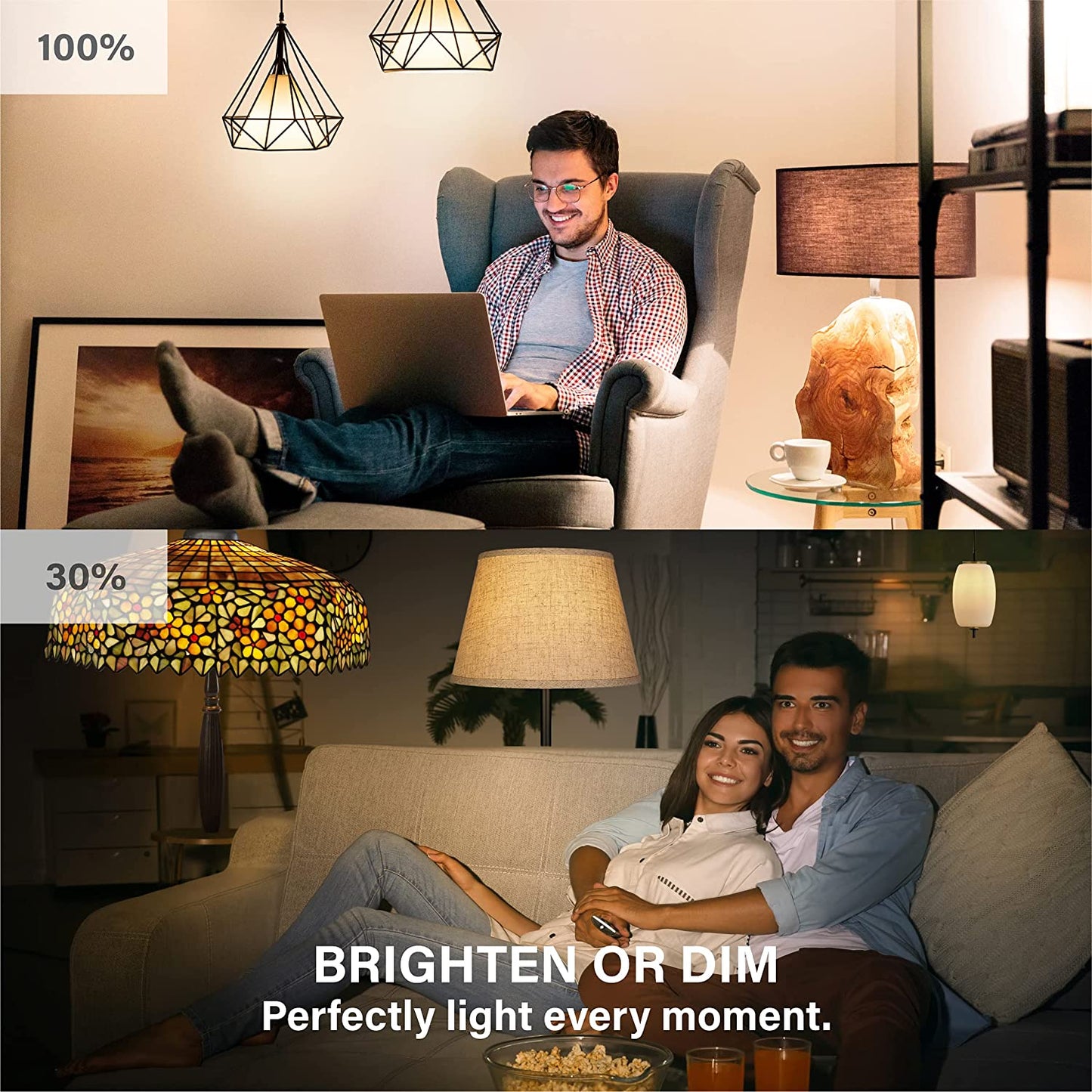 Slimme LED Lamp – Alexa Compatible | Dimbaar & Spraakbesturing