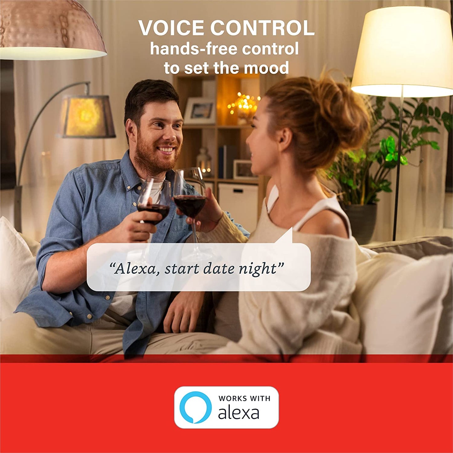 Slimme LED Lamp – Alexa Compatible | Dimbaar & Spraakbesturing