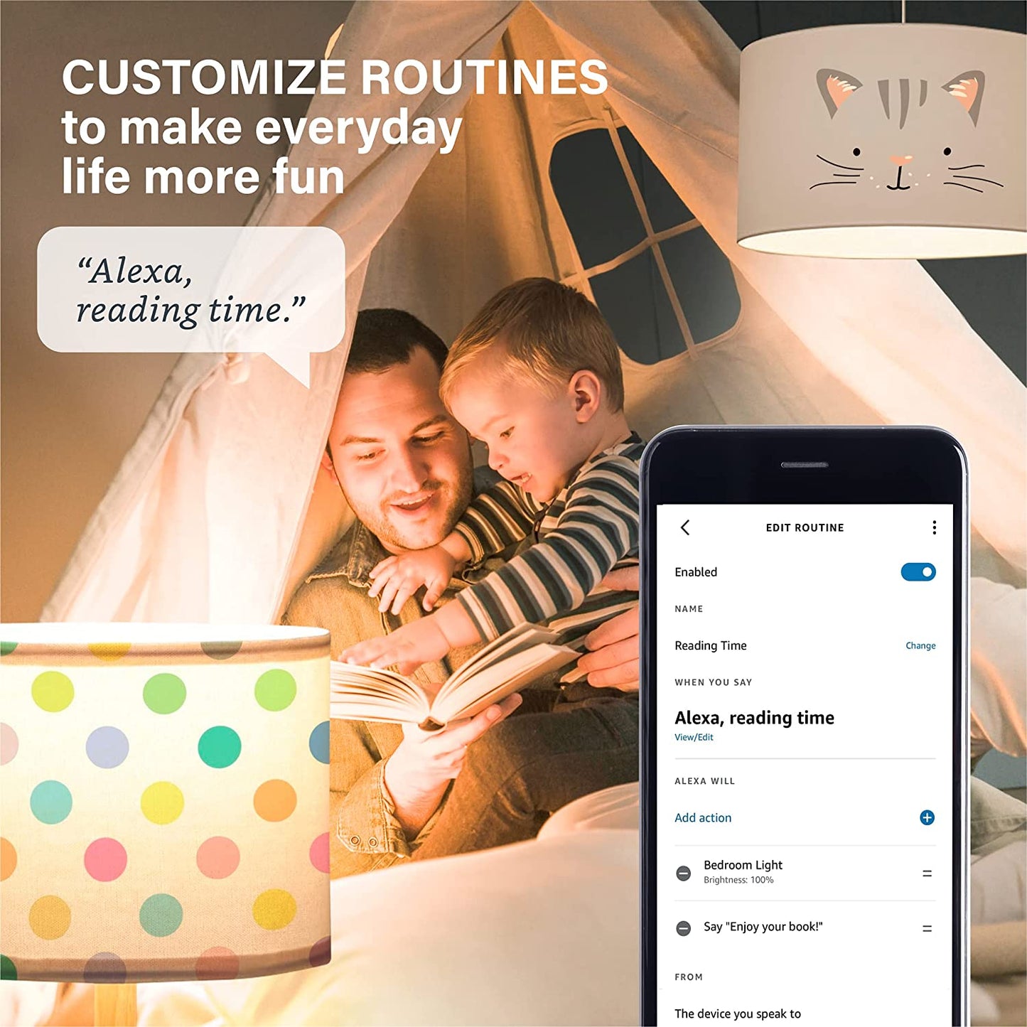 Slimme LED Lamp – Alexa Compatible | Dimbaar & Spraakbesturing