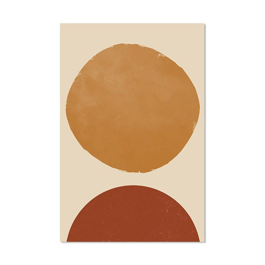 Poster Boho in Senffarben und Ockarfarben als Deko Print ohne Rahmen