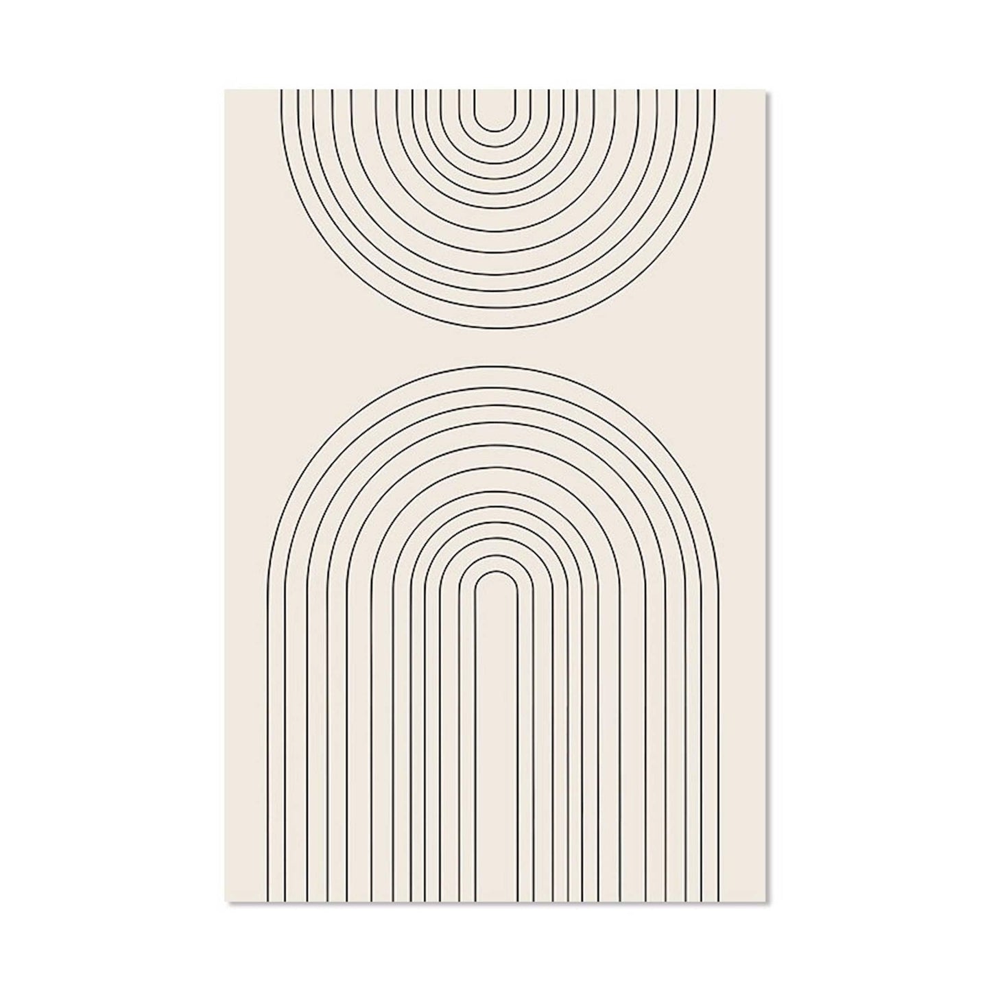 Poster Boho in Senffarben und Ockarfarben als Deko Print ohne Rahmen